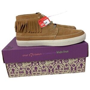 Clarks Tan Moccasins Size 3.5 M Youth Leather NEW NIB